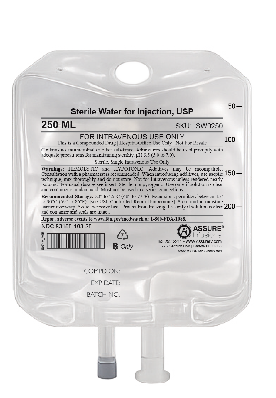 Sterile Water for Injection, USP 250 mL Image